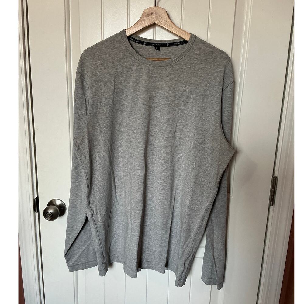 Public Rec Go-To Long Sleeve Tee 2 Pack Grey/Black Large